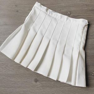 White Pleated Skirt